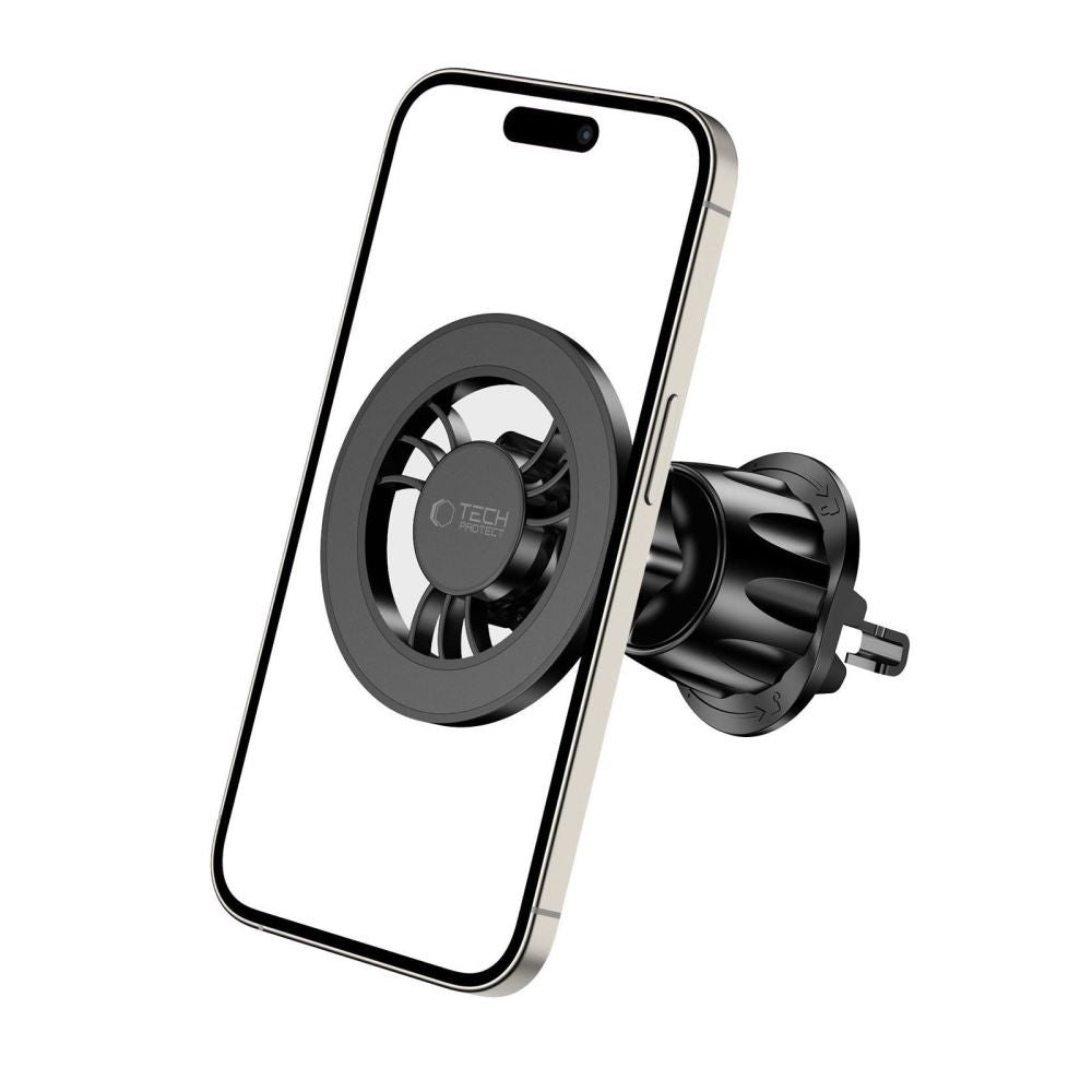 Supporto per telefono da auto con cinturino TECH-PROTECT N56 MAGNETIC MAGSAFE VENT CAR MOUNT NERO