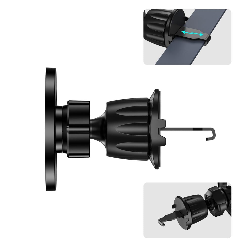 Supporto per telefono da auto con cinturino TECH-PROTECT N56 MAGNETIC MAGSAFE VENT CAR MOUNT NERO