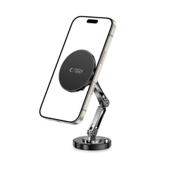 MONTAGGIO PER TELEFONO DA AUTO TECH-PROTECT N57 MAGNETICO MAGSAFE PER CRUSCOTTO E SUPPORTO PER TELEFONO DA TAVOLO NERO