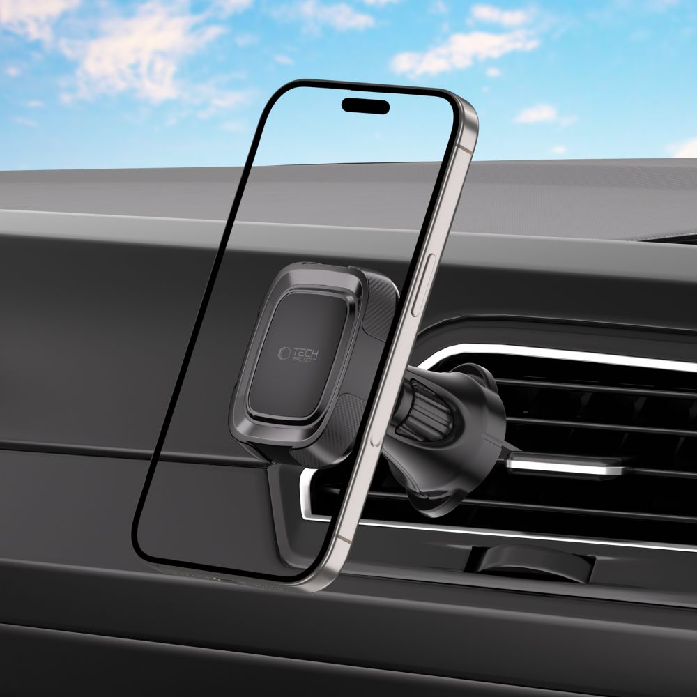 MONTAGGIO PER TELEFONO AUTO TECH-PROTECT N59 MAGNETICO PER CRUSCOTTO E VENTILAZIONE NERO