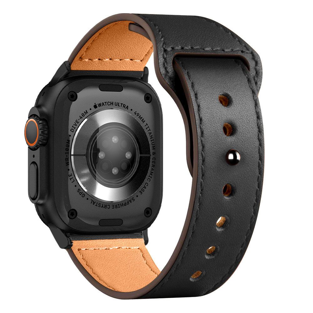 CINTURINO DOOP NATURALFIT APPLE WATCH 6 / 7 / 8 / 9 / 10 / SE / ULTRA 1 / 2 (44 / 45 / 46 / 49 MM) NERO