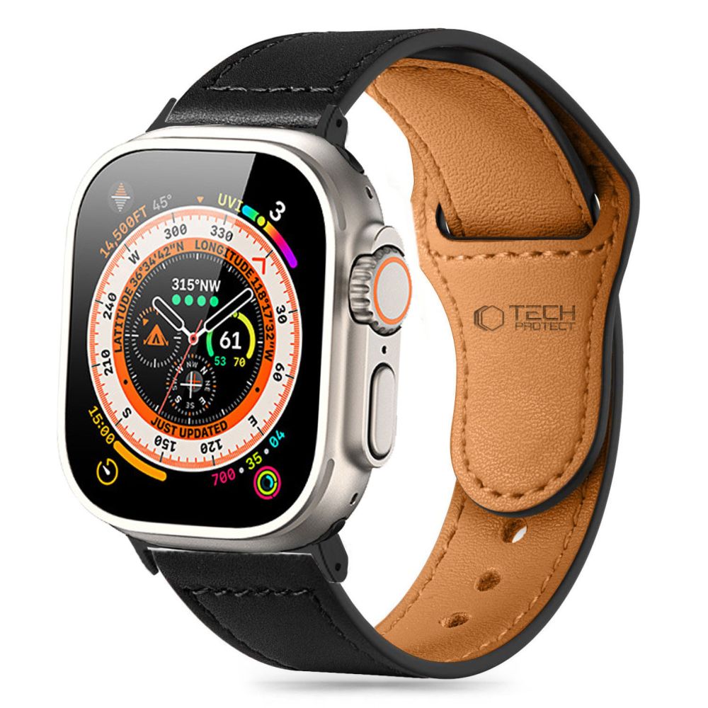 CINTURINO DOOP NATURALFIT APPLE WATCH 6 / 7 / 8 / 9 / 10 / SE / ULTRA 1 / 2 (44 / 45 / 46 / 49 MM) NERO