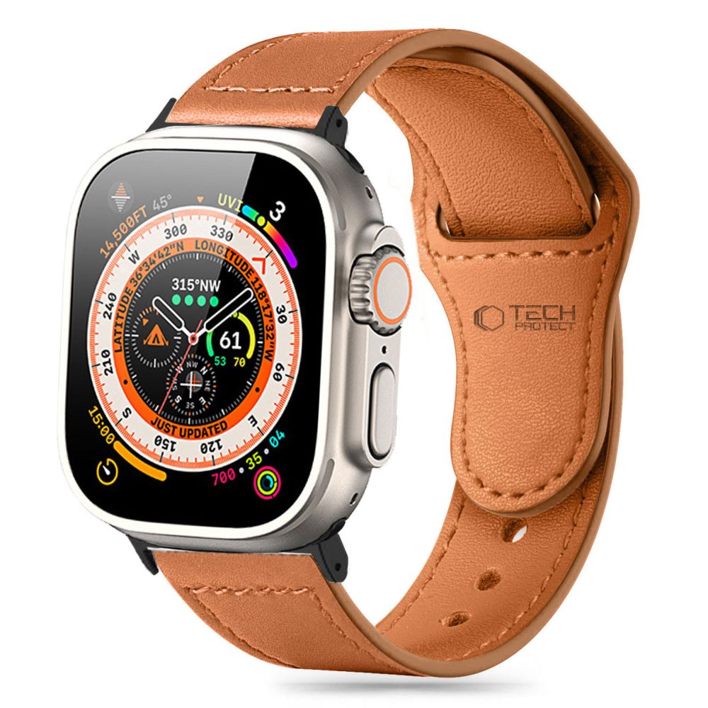 CINTURINO DOOP NATURALFIT APPLE WATCH 6 / 7 / 8 / 9 / 10 / SE / ULTRA 1 / 2 (44 / 45 / 46 / 49 MM) MARRONE
