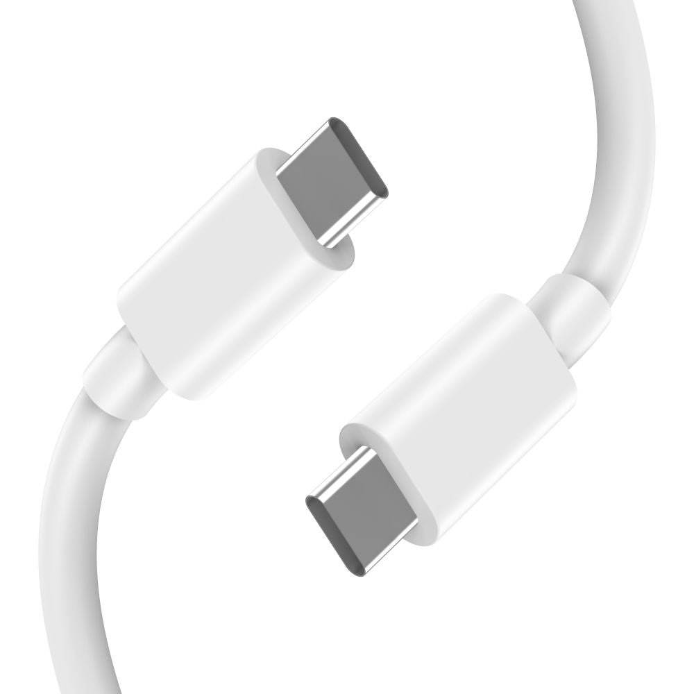 TECH-PROTECT NC45W-GAN CARICATORE DI RETE A 2 PORTE PD45W + CAVO TYPE-C BIANCO