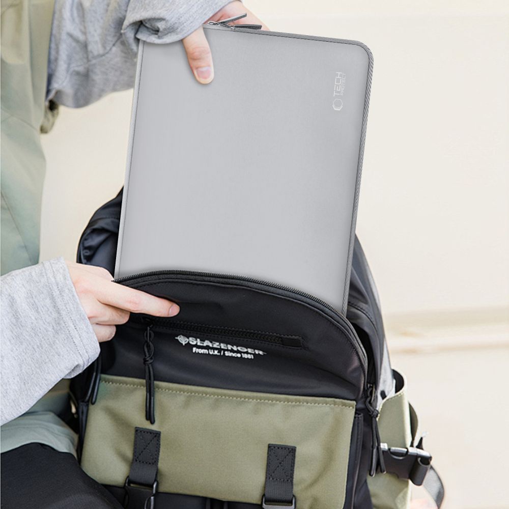 BORSA PER MACBOOKTECH-PROTECT NEOSLIM LAPTOP 13-14 GRIGIO CRAYON