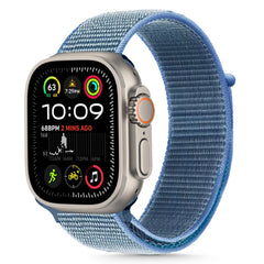 CINTURINO TECH-PROTECT NYLON APPLE WATCH 6 / 7 / 8 / 9 / 10 / SE / ULTRA 1 / 2 (44 / 45 / 46 / 49 MM) BLU BABY