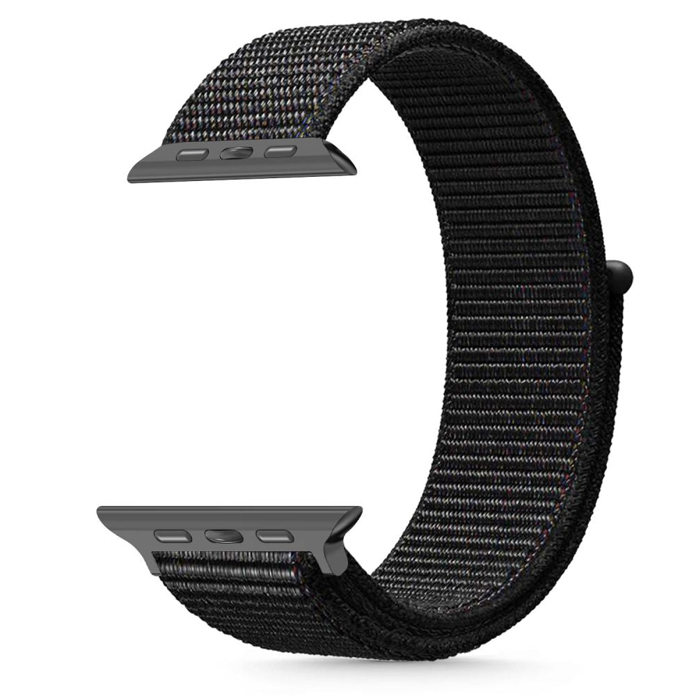 CINTURINO TECH-PROTECT NYLON PER APPLE WATCH 6 / 7 / 8 / 9 / 10 / SE / ULTRA 1 / 2 (44 / 45 / 46 / 49 MM) NERO
