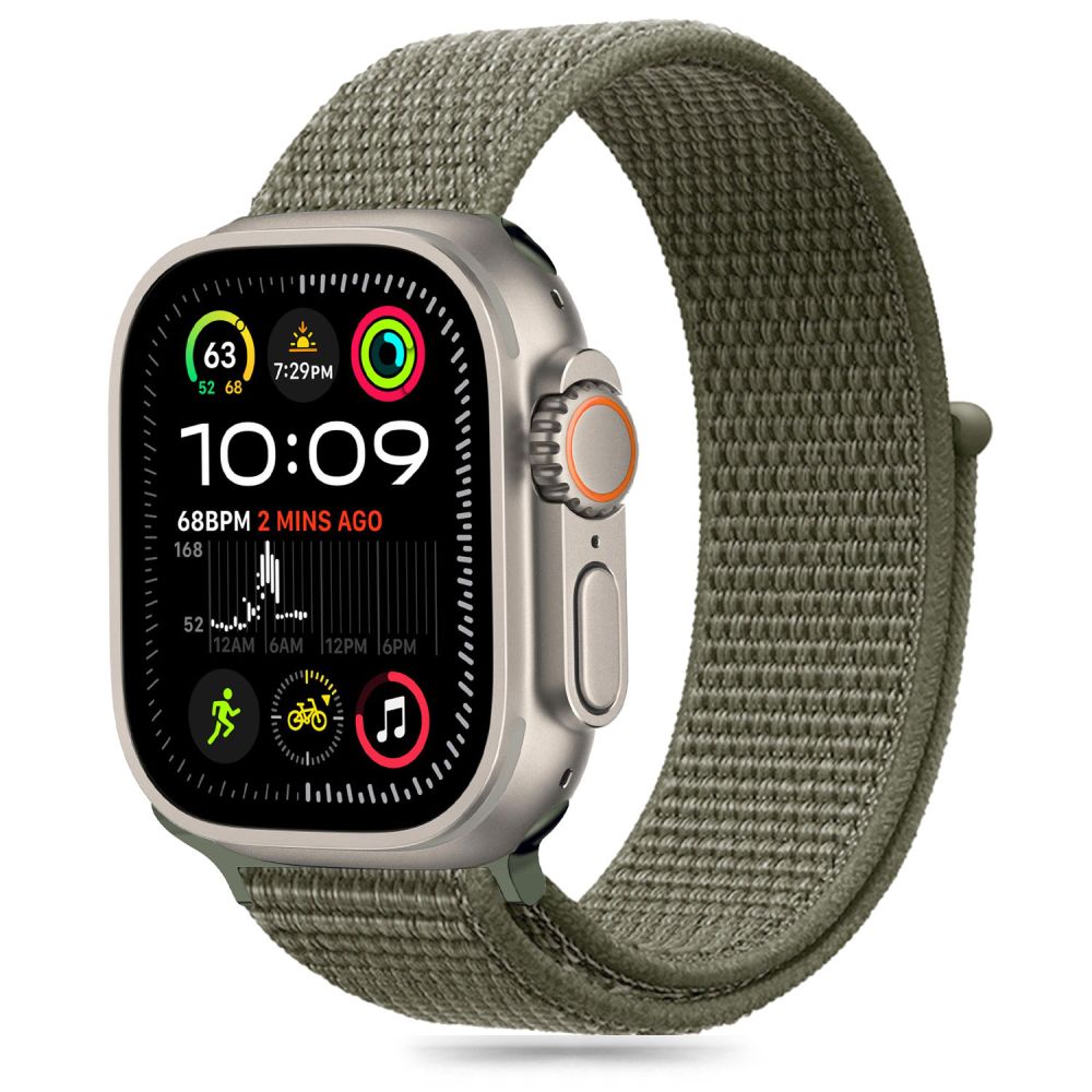 CINTURINO TECH-PROTECT NYLON APPLE WATCH 6 / 7 / 8 / 9 / 10 / SE / ULTRA 1 / 2 (44 / 45 / 46 / 49 MM) CARGO KHAKI