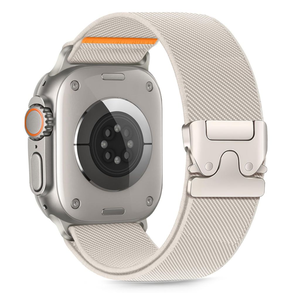 TECH-PROTECT NYLON CHIUSURA APPLE WATCH 6 / 7 / 8 / 9 / 10 / SE / ULTRA 1 / 2 (44 / 45 / 46 / 49 MM) TITANIO
