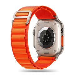 CINTURINO IN NYLON PER APPLE WATCH 4 / 5 / 6 / 7 / 8 / 9 / SE (38 / 40 / 41 MM) ARANCIONE