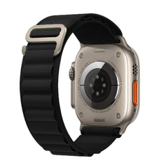 CINTURINO DOOP ALPINE EVEREST APPLE WATCH 6 / 7 / 8 / 9 / 10 / SE / ULTRA 1 / 2 (44 / 45 / 46 / 49 MM) NERO