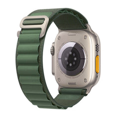 CINTURINO DOOP ALPINE EVEREST APPLE WATCH 6 / 7 / 8 / 9 / 10 / SE / ULTRA 1 / 2 (44 / 45 / 46 / 49 MM) VERDE MILITARE