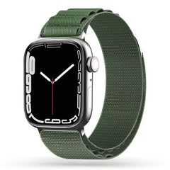 CINTURINO DOOP ALPINE EVEREST APPLE WATCH 6 / 7 / 8 / 9 / 10 / SE / ULTRA 1 / 2 (44 / 45 / 46 / 49 MM) VERDE MILITARE