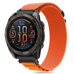 CINTURINO TECH-PROTECT IN NYLON PER GARMIN FENIX 5 / 6 / 6 PRO / 7 / 8 (47 MM) / E ARANCIONE
