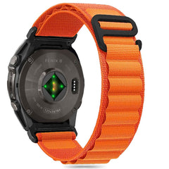 CINTURINO TECH-PROTECT IN NYLON PER GARMIN FENIX 5 / 6 / 6 PRO / 7 / 8 (47 MM) / E ARANCIONE