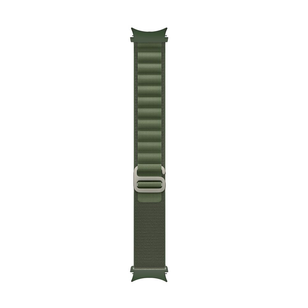 BRACCIALE HEYBAND IN NYLON PER SAMSUNG GALAXY WATCH 4 / 5 / 5 PRO / 6 / 7 / FE VERDE MILITARE