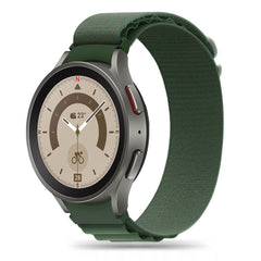 BRACCIALE HEYBAND IN NYLON PER SAMSUNG GALAXY WATCH 4 / 5 / 5 PRO / 6 / 7 / FE VERDE MILITARE