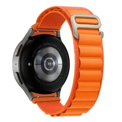CINTURINO HEYBAND IN NYLON PER SAMSUNG GALAXY WATCH 4 / 5 / 5 PRO / 6 / 7 / FE ARANCIONE