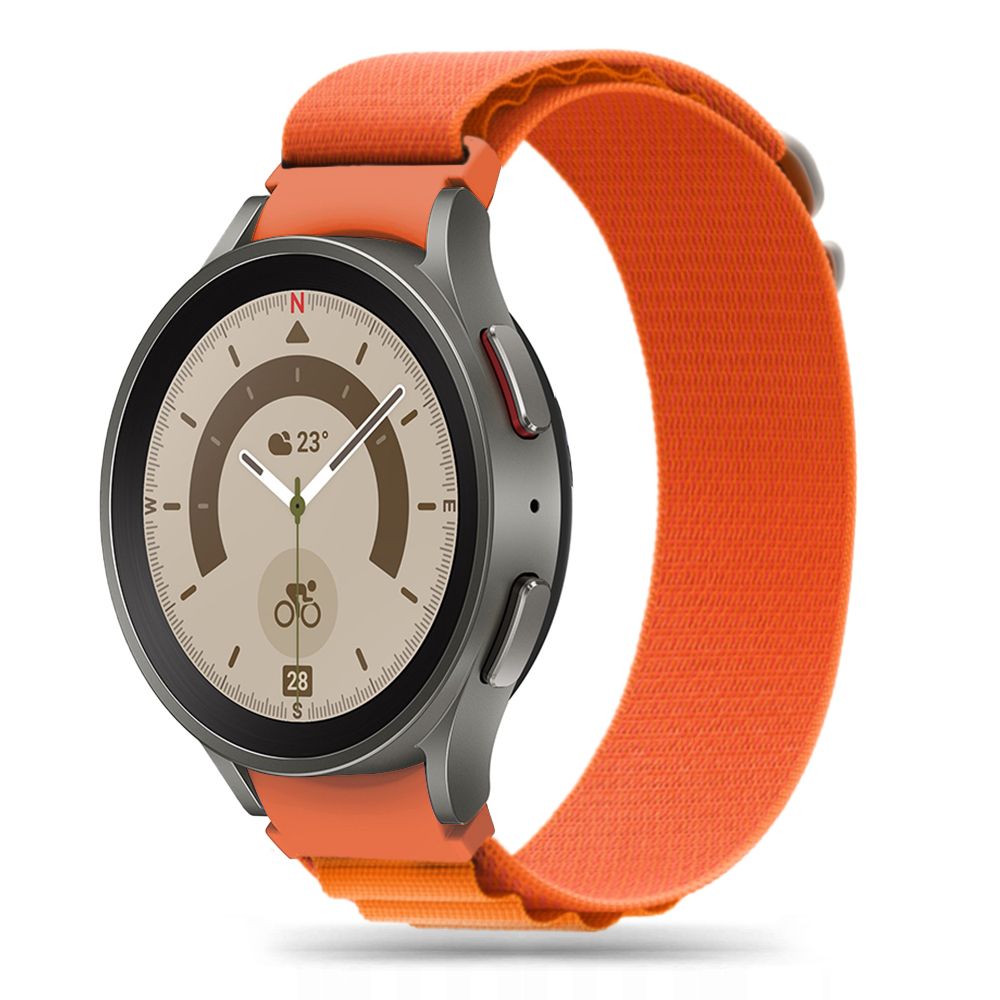 CINTURINO HEYBAND IN NYLON PER SAMSUNG GALAXY WATCH 4 / 5 / 5 PRO / 6 / 7 / FE ARANCIONE
