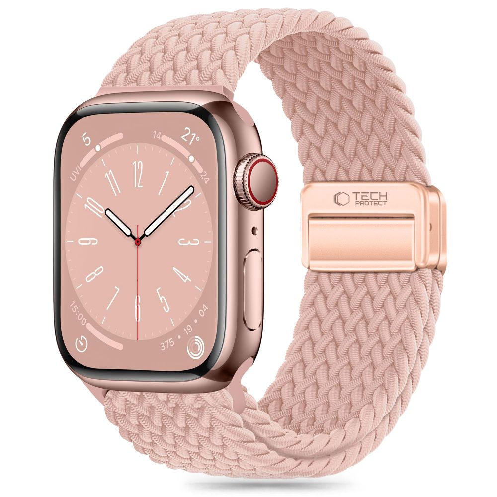 CINTURINO TECH-PROTECT NYLONMAG APPLE WATCH 6 / 7 / 8 / 9 / 10 / SE (40 / 41 / 42 MM) ROSA POLVEROSA