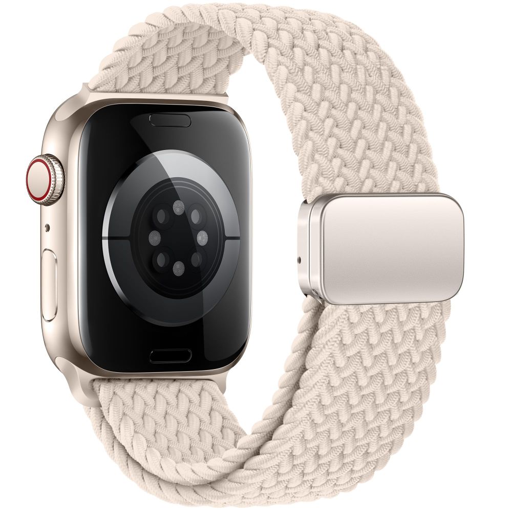 CINTURINO TECH-PROTECT NYLONMAG APPLE WATCH 6 / 7 / 8 / 9 / 10 / SE (40 / 41 / 42 MM) TITANIO NATURALE