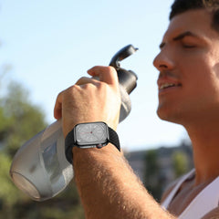 CINTURINO TECH-PROTECT NYLONMAG APPLE WATCH 6 / 7 / 8 / 9 / 10 / SE (40 / 41 / 42 MM) TITANIO NATURALE