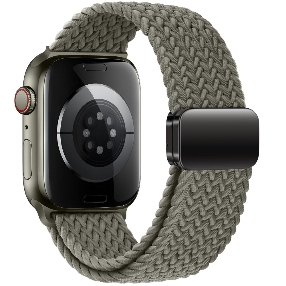 CINTURINO DOOP NYLONMAG APPLE WATCH 6 / 7 / 8 / 9 / 10 / SE / ULTRA 1 / 2 (44 / 45 / 46 / 49 MM) GRIGIO OLIVA