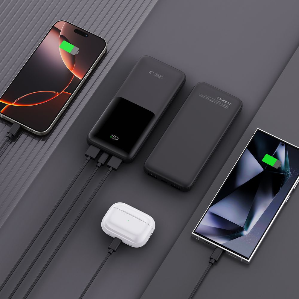 TECH-PROTECT PB01 POWER BANK 10000MAH 22.5W NERO