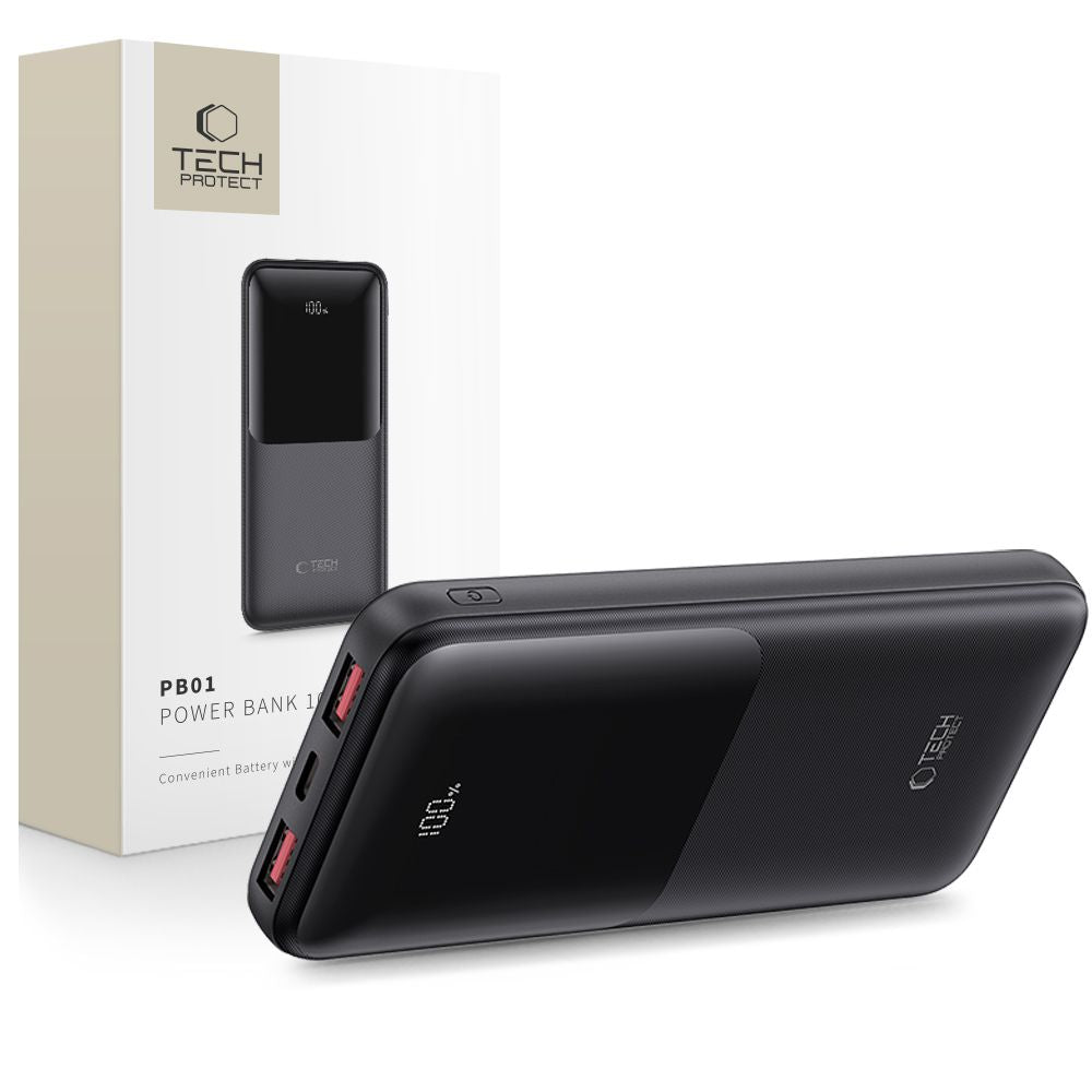 TECH-PROTECT PB01 POWER BANK 10000MAH 22.5W NERO