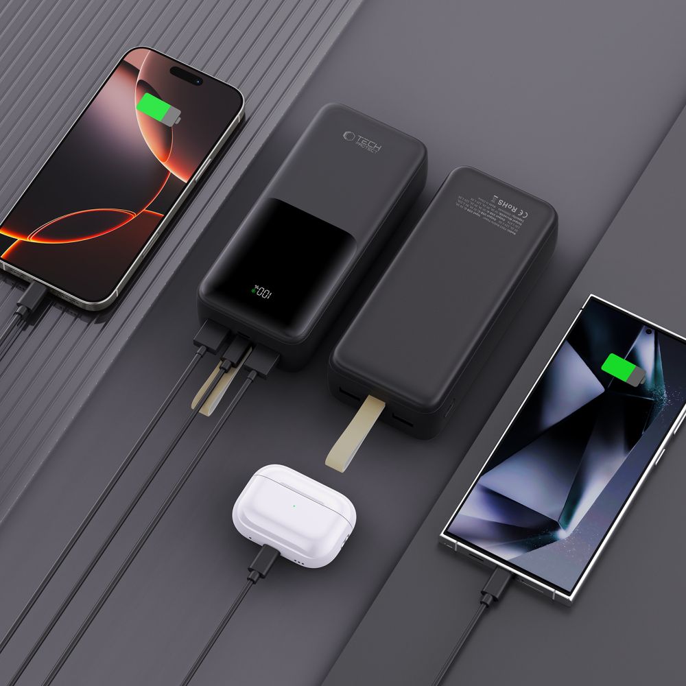 TECH-PROTECT PB03 POWER BANK 30000MAH 22.5W NERO