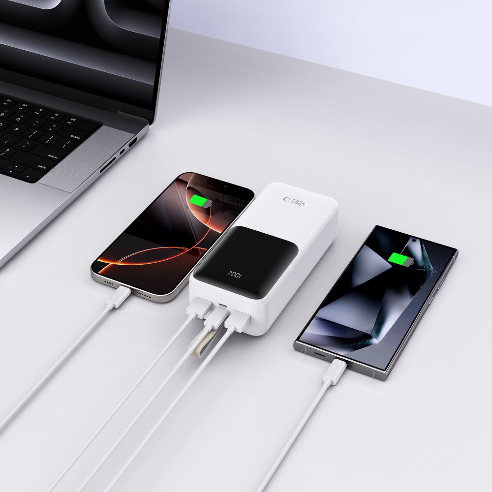 TECH-PROTECT PB03 POWER BANK 30000MAH 22.5W BIANCO