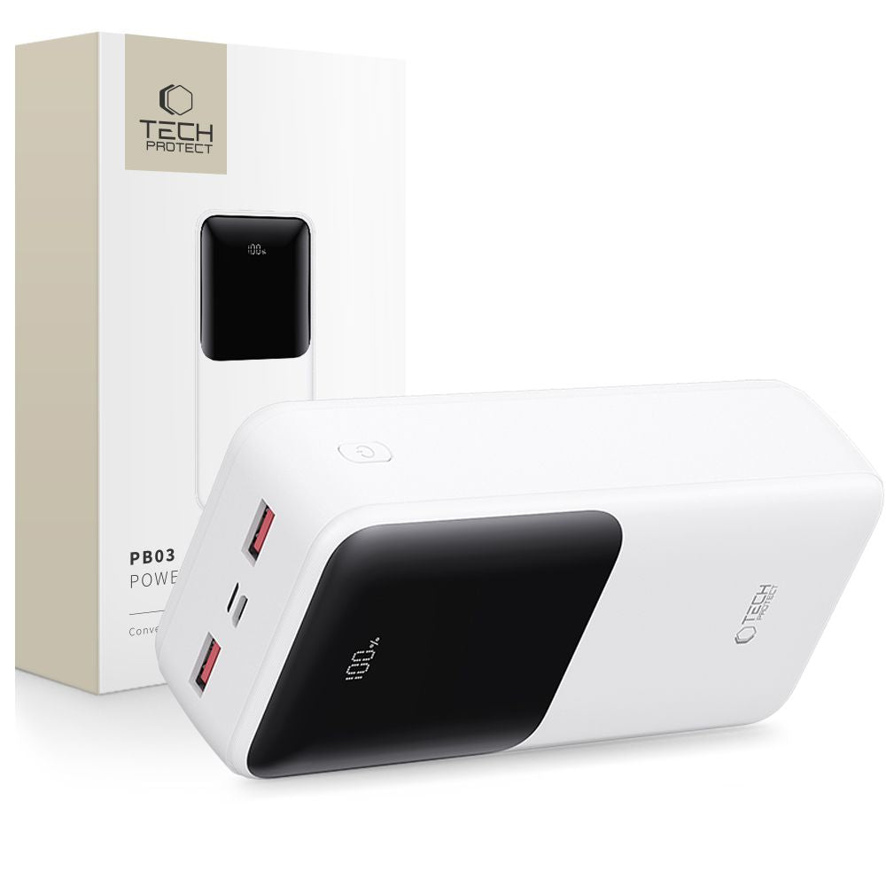 TECH-PROTECT PB03 POWER BANK 30000MAH 22.5W BIANCO