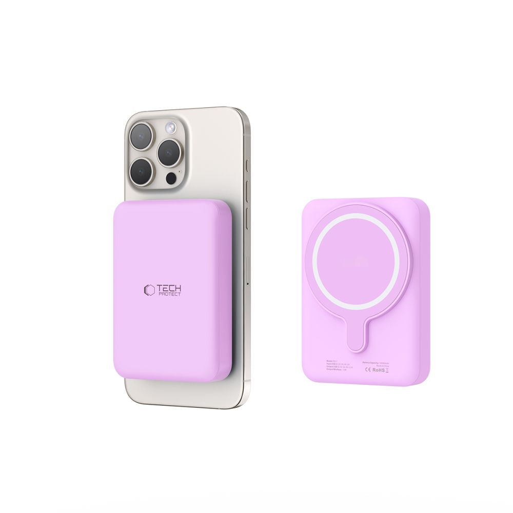 TECH-PROTECT PB11 LIFEMAG MAGSAFE POWER BANK 10000MAH LILLA