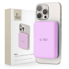 TECH-PROTECT PB11 LIFEMAG MAGSAFE POWER BANK 10000MAH LILLA