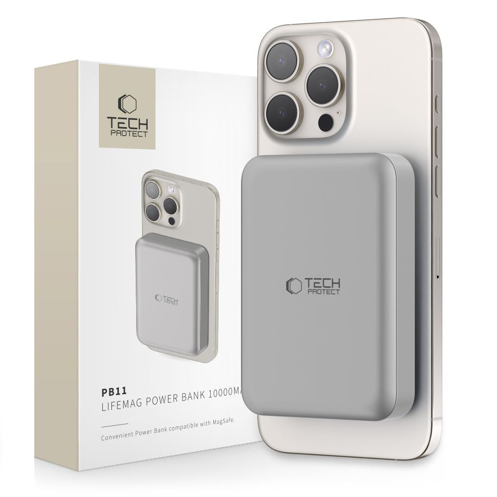 TECH-PROTECT PB11 LIFEMAG MAGSAFE POWER BANK 10000MAH TITANIO