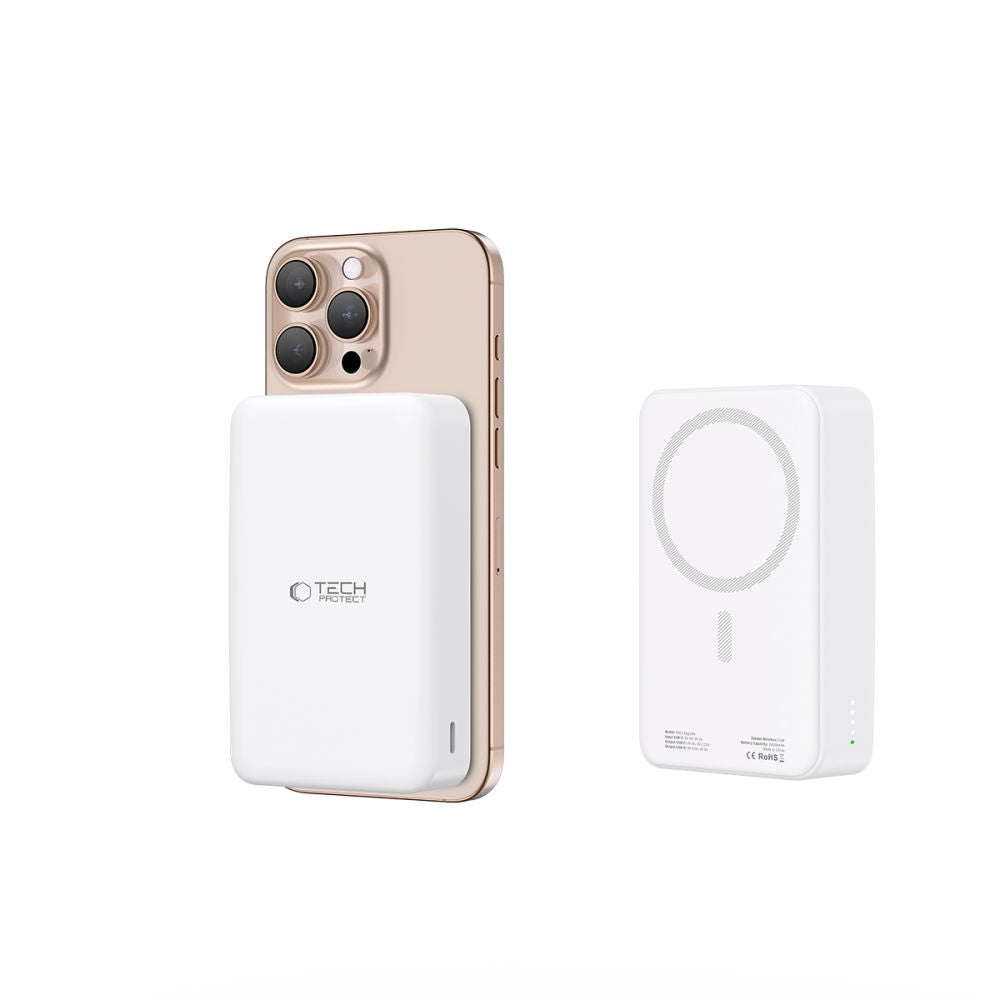 TECH-PROTECT PB12 LIFEMAG MAGSAFE POWER BANK 20000MAH BIANCO