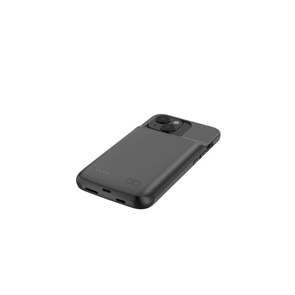 CUSTODIA TECH-PROTECT POWERCASE 4800MAH IPHONE 14 / 14 PRO NERA