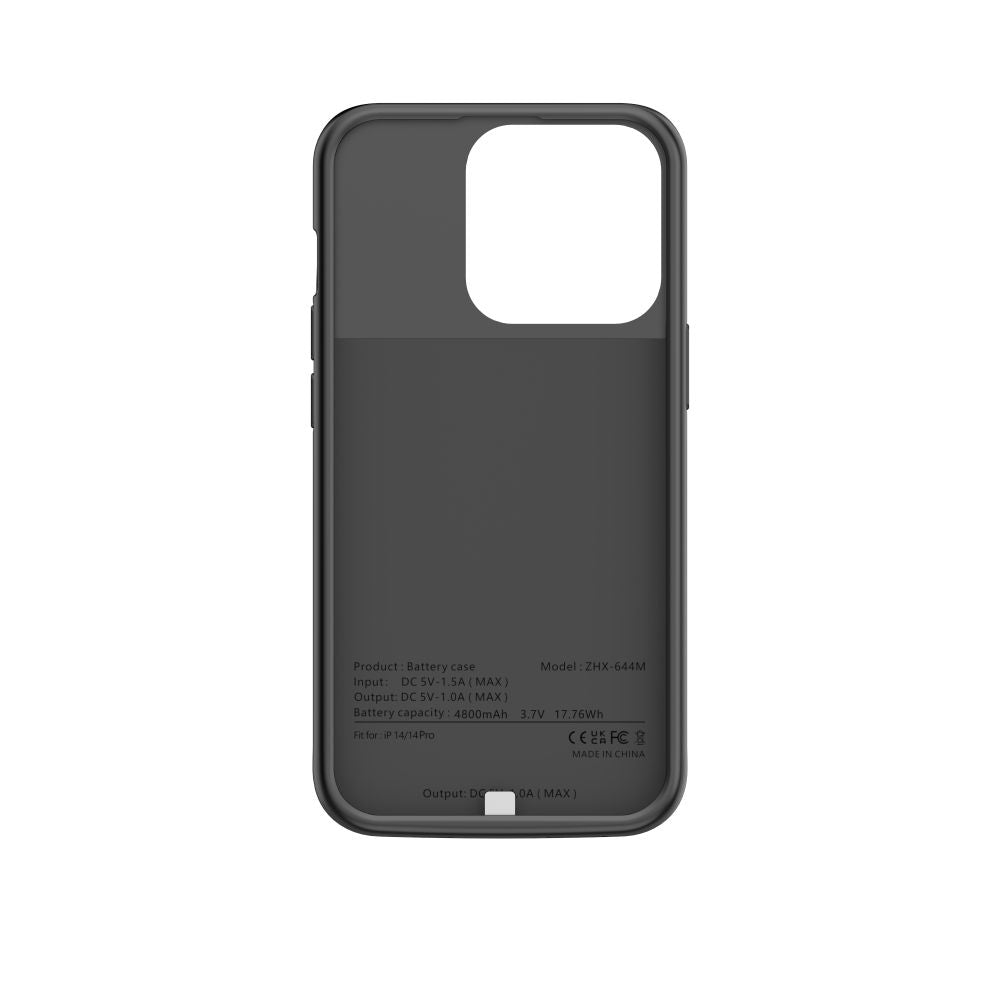 CUSTODIA TECH-PROTECT POWERCASE 4800MAH IPHONE 14 / 14 PRO NERA