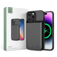 CUSTODIA TECH-PROTECT POWERCASE 4800MAH IPHONE 14 / 14 PRO NERA