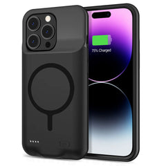 CUSTODIA TECH-PROTECT POWERCASE MAGSAFE 7000MAH IPHONE 15 PRO NERA