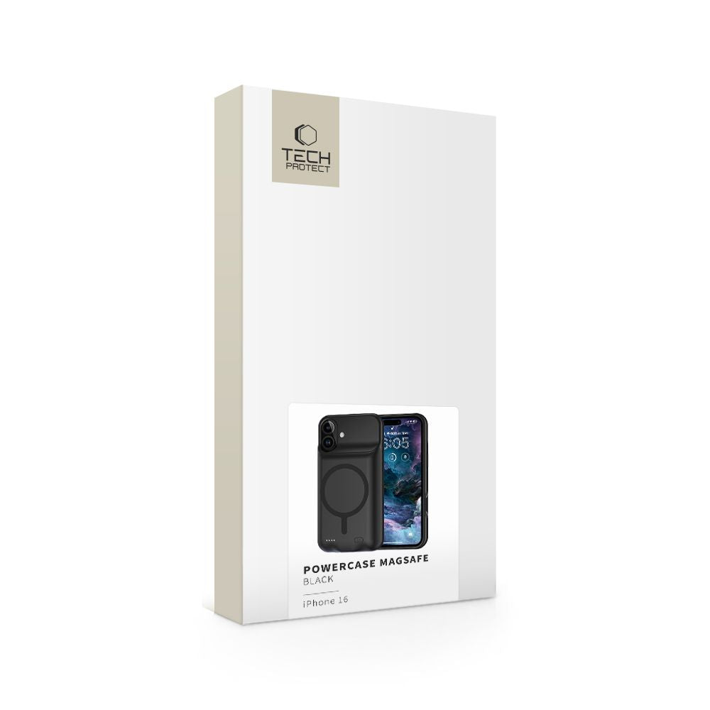 COPERTURA PER IPHONE 16 TECH-PROTECT POWERCASE MAGSAFE 7000MAH NERA