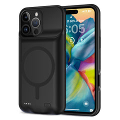 COPERTURA PER IPHONE 16 PRO MAX TECH-PROTECT POWERCASE MAGSAFE 8500MAH NERA
