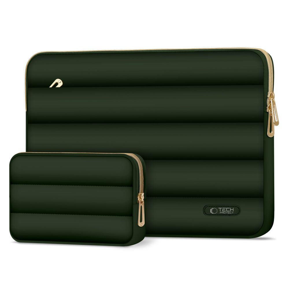 BORSA TECH-PROTECT PUFFY LAPTOP 13-14 VERDE MILITARE