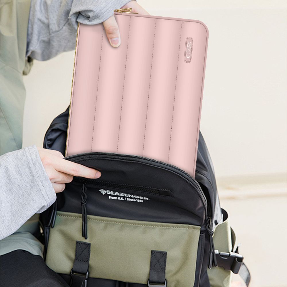 BORSA TECH-PROTECT PUFFY LAPTOP 13-14 ROSA POLVEROSA
