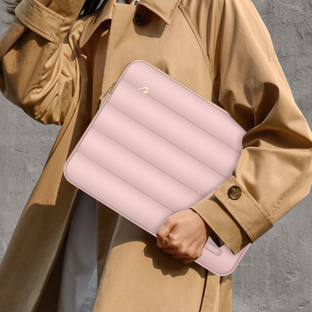 BORSA TECH-PROTECT PUFFY LAPTOP 13-14 ROSA POLVEROSA