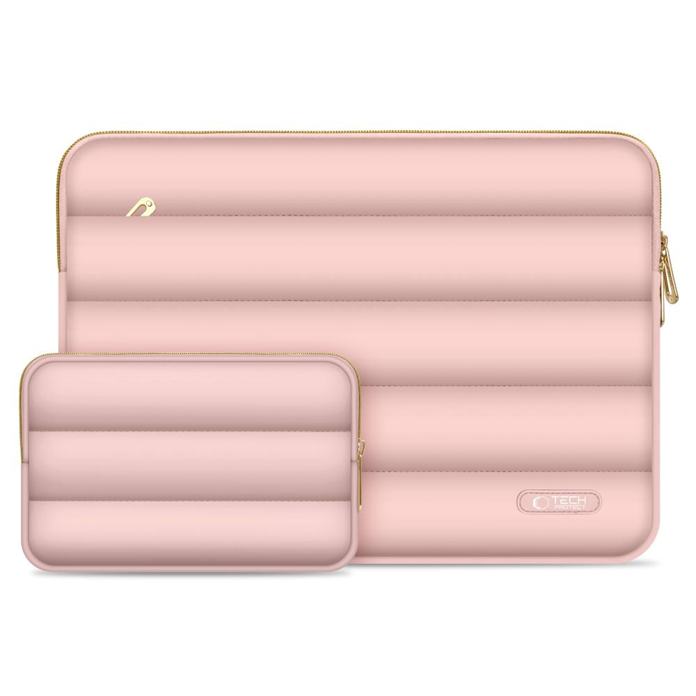 BORSA TECH-PROTECT PUFFY LAPTOP 13-14 ROSA POLVEROSA