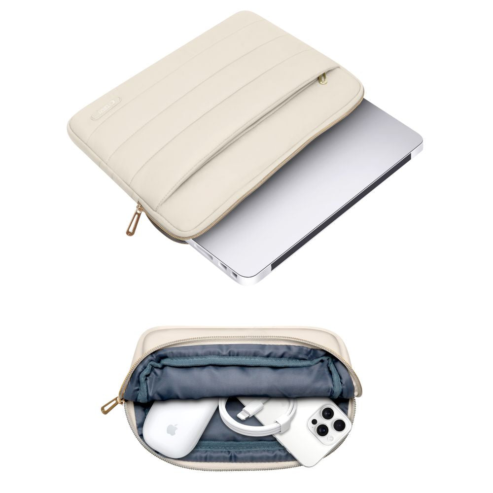 BORSA TECH-PROTECT PUFFY LAPTOP 13-14 SABBIA