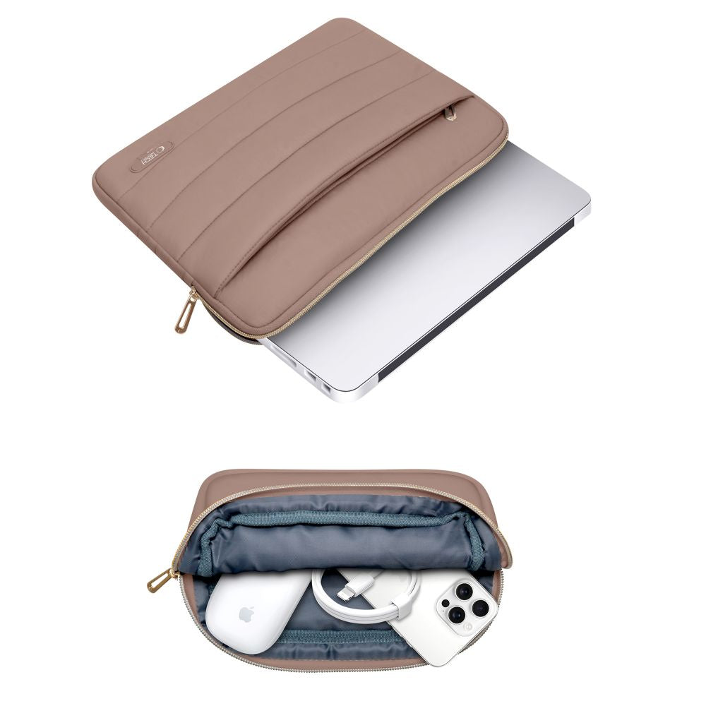 BORSA TECH-PROTECT PUFFY PER LAPTOP 13-14 NOCE