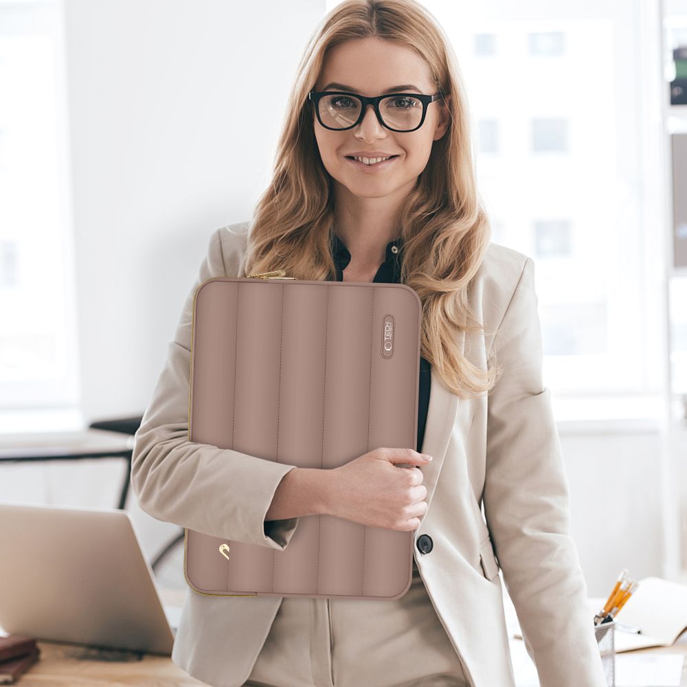 BORSA TECH-PROTECT PUFFY PER LAPTOP 13-14 NOCE