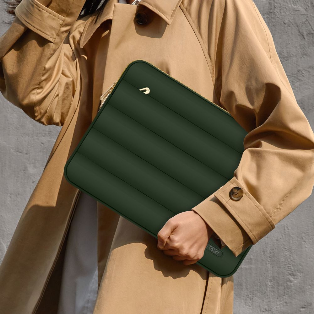 BORSA TECH-PROTECT PUFFY LAPTOP 15-16 VERDE MILITARE